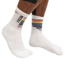 Mr B - Mister B Chaussettes Pride Blanches